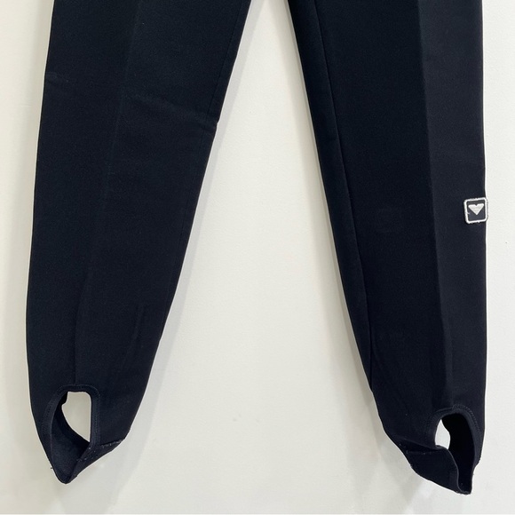 Vintage Obermeyer Sport Women’s Black Wool Blend Stirrup Snow Ski Pants 10 Long - Picture 4 of 12